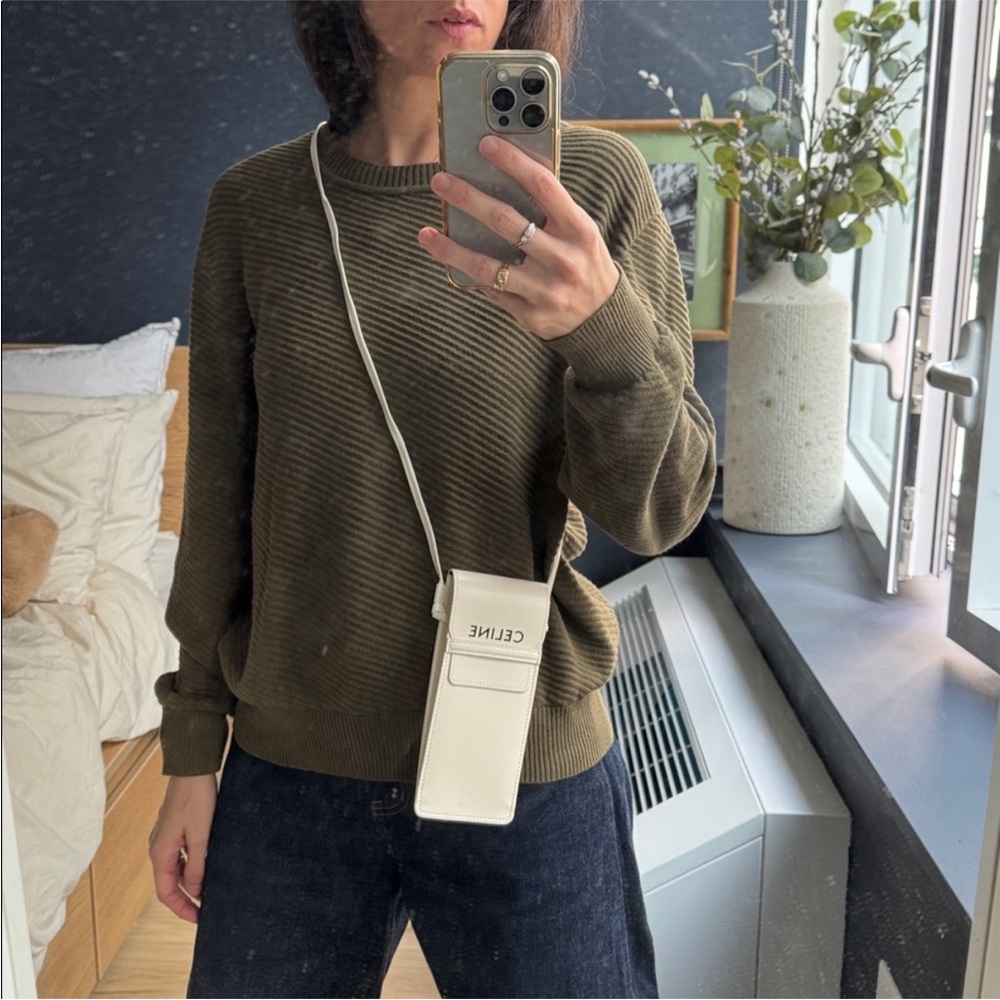 Celine White Crossbody Pouch NIB!